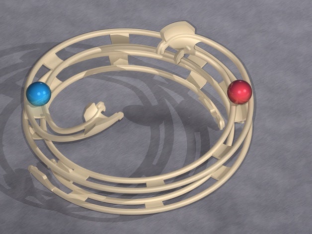 spirale gravitrax compatible de marbre exécuter murmel murmelbahn - rail en 3D print model - Mito3D