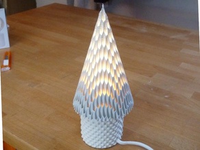 honeycomb uplit christmas tree ornament uplight uplighter 3d print model - Mito3D