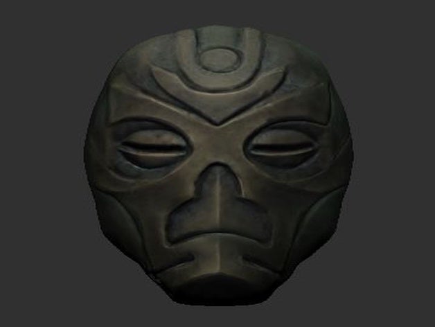 skyrim dragon priest mask elder scrolls game video 3D print model - Mito3D