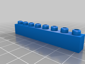 montini edificio di mattoni un pip set lego compatibili il blocco bouwstenen i briques blocchi costruzione 3d print model - Mito3D