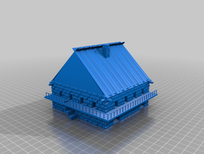 edifício de pedra 3d print model - Mito3D