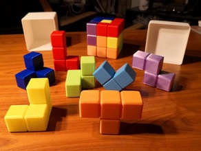big soma cube puzzle game 3d print model - Mito3D