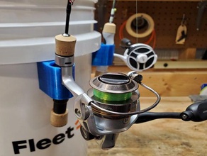 bucket ice fishing rod holder 5 gallon 6 3d print model - Mito3D