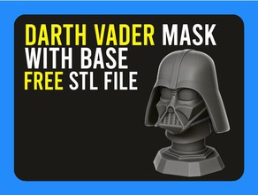 darth vader head base darthvader helmet jedi mask star starwars wars 3d print model - Mito3D