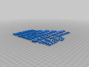 catal -valenci 3d imprimibles braille tipo de letra del proyecto 3d print model - Mito3D