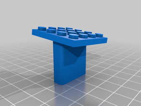 4x4 lego stand head 3d print model - Mito3D