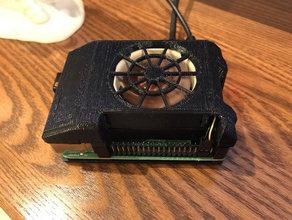 de montaje del ventilador la placa raspberry pi 4 disipador calor caso 3d print model - Mito3D