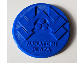 nakatomi plaza challenge coin die hard token 3d print model - Mito3D