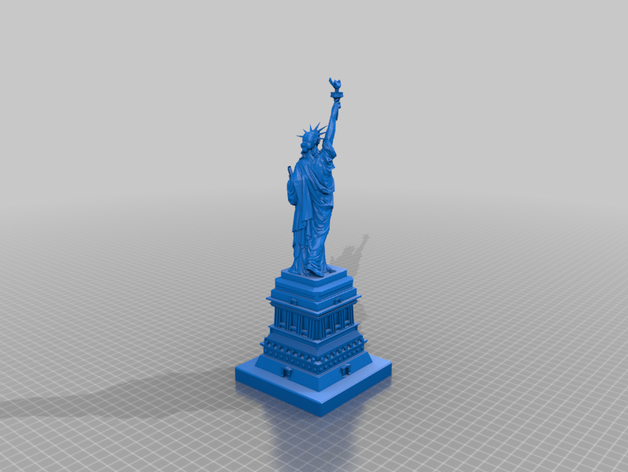 estátua da liberdade 3D print model - Mito3D