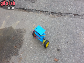 hacer auto equilibrio 2wd coche robot 3d print model - Mito3D