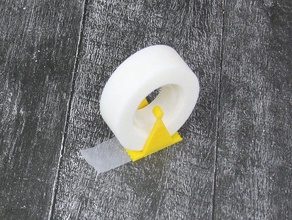 nastro adesivo titolare - stand tabella no-supporto per la stampa facile l'adesivo rotolo strisce adesive incollaggio del scotch dispencer tape dispenser 3d print model - Mito3D