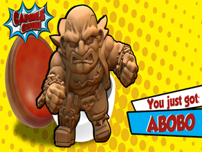 chibi abobo boss picchiaduro carino città di fiume 3d print model - Mito3D