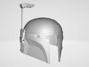 boba fett mandalorianas casco réplica 1 el de star wars 3d print model - Mito3D