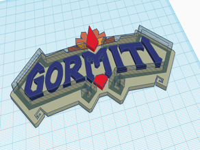 gormiti logo 3d print model - Mito3D