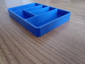 semplice organizzatore box cassetto le chiavi dado noci vite viti scatola di stoccaggio rondella 3d print model - Mito3D