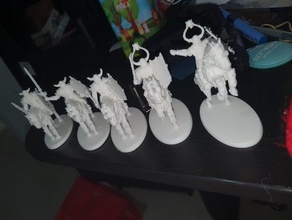 el caos hombre a caballo aos de los caballeros parte superior la mesa warhammer 3d print model - Mito3D