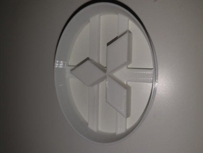 mitsubishi emblema cookiecutter cookie cortador de 3d print model - Mito3D