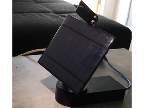 seguidor solar arduino nano eficiencia mecatrónico fotorresistencia servo sg90 panel sistema solidworks 3d print model - Mito3D