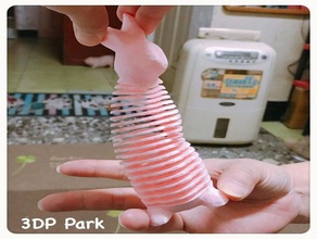 elástico de conejo animal art bunny la moda divertido el primavera springo juguete 3d print model - Mito3D
