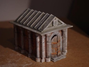 mausoleo viejo tío nigromante 28mm edificio de la fantasía frostgrave wargaming 3d print model - Mito3D