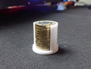 pound coin holder 10 storage 3d print model - Mito3D