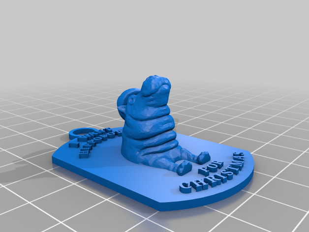 hippo santa adorno 3D print model - Mito3D