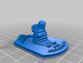 hippo santa ornement 3d print model - Mito3D