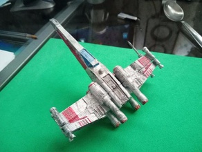 star wars x wing fighter NEF espacial starwars kanat 3d print model - Mito3D
