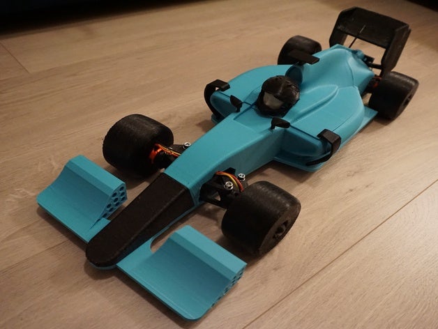 openrc f1 a quattro ruote di auto da corsa m5 vite base 3D print model - Mito3D