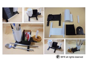 Geschirr-Regal box Regal Tabelle tabletop Geschirr 3d print model - Mito3D