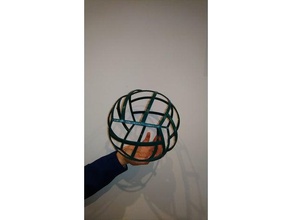 red de netball la bola adorno navidad ender 3 prueba marco net ornamento deporte 3d print model - Mito3D