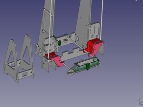 anet a8 lit à la verticale corset y-z axes 3dprintable L'imprimante 3d de pièces mods mise niveau 3d print model - Mito3D