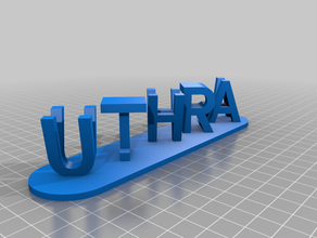 uthra vivek customized 3d print model - Mito3D