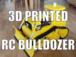 caterpillar ruspa rc arduino bulldozer cat openrc radio controllo controllato auto 3d print model - Mito3D
