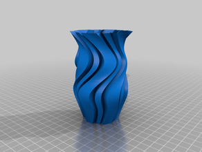 vaso 59 recipiente porta-lápis espiral 3d print model - Mito3D