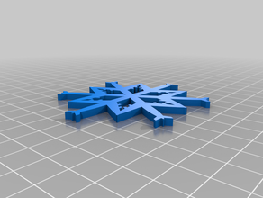 airplane snowflakes 3d print model - Mito3D