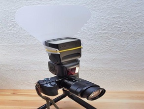 flash bender photograpic externe Blitze aufsteckblitz Prahler Kamera - diffusor flashbender godox tt685 neewer nw880 3d print model - Mito3D