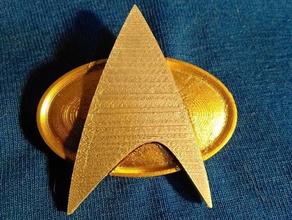 star trek badge insigne 3d print model - Mito3D