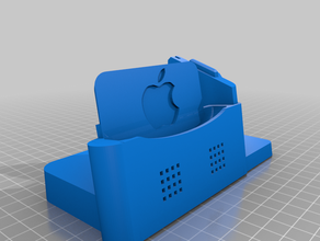 apple xr phone watch stand case 3d print model - Mito3D
