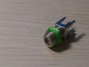 rg6 f connector nut coaxial coax 3d print model - Mito3D