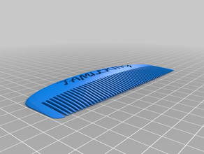 tk comb customized 3d print model - Mito3D