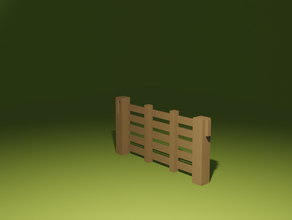 modular fence gate farm animals toy 3d print model - Mito3D