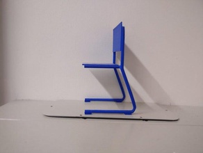 pws liegt rouw stapelbare stoel 3d print model - Mito3D