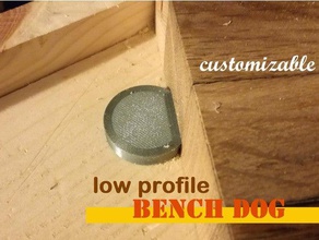 low-profile-benchdog customizer die Holzbearbeitung 3d print model - Mito3D