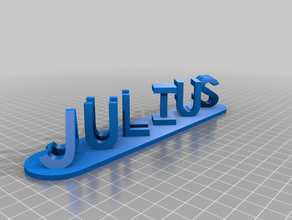 julius personnalisé 3d print model - Mito3D