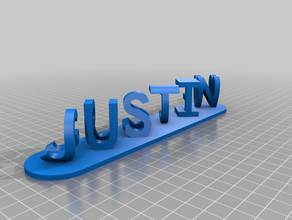 justin grce özelleştirilmiş 3d print model - Mito3D