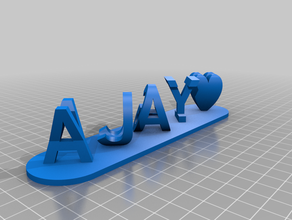 ajay yogui personalizado 3d print model - Mito3D