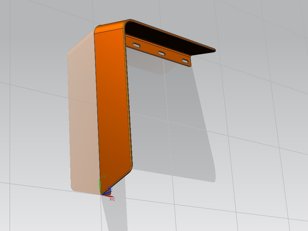 tettoia protezione apparecchio segnapresenze - refugio de aparato protección indicador presencia svunar 3D print model - Mito3D