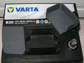 deckt varta Auto-Batterie-Klemmen rechts Links Akku Auto-Batterie 3d print model - Mito3D