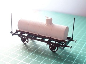 sheetov cisterna h0 scala vagoni ferroviaria tankcar con il treno carro 3d print model - Mito3D
